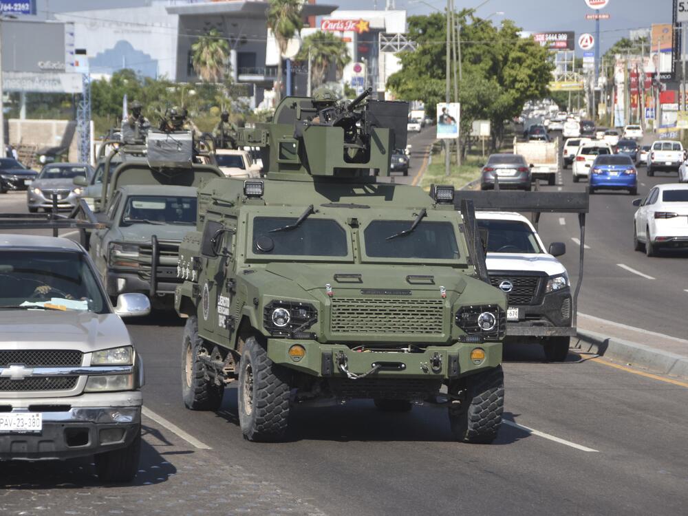National Guards patrol the streets in Culiacan, Sinaloa state, Mexico in October 2024