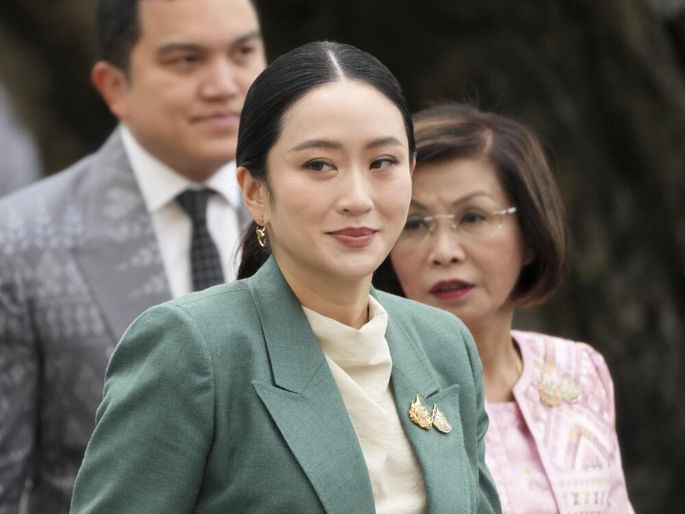 Thailand's Prime Minister Paetongtarn Shinawatra arrives at Government House for a cabinet meeting in Bangkok, Thailand on Tuesday.