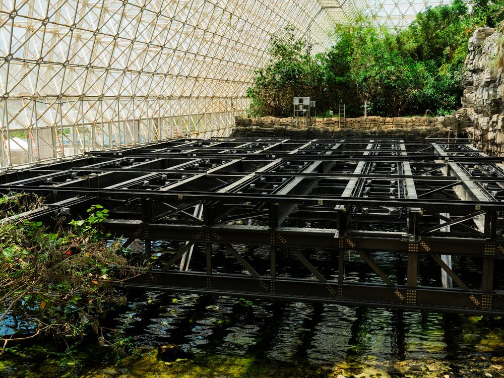 The miniature ocean at Biosphere 2 on June 20, 2025, in Oracle, Ariz.