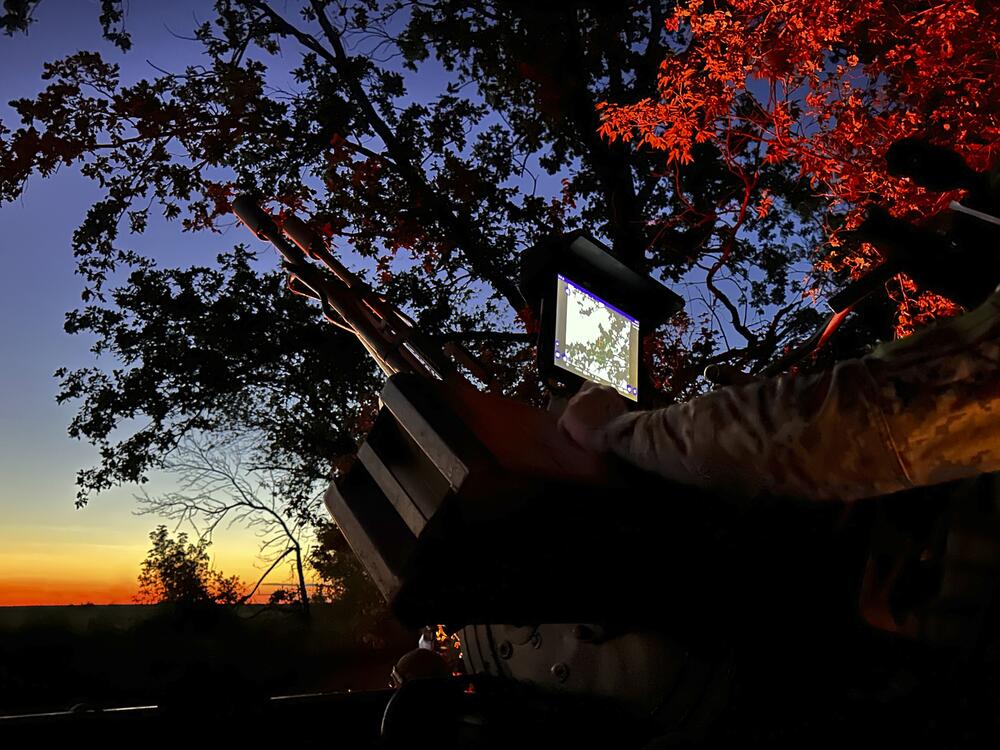 In this photo, taken on July 2, near Kharkiv, Ukraine, and provided by Ukraine's 127th Separate Brigade of the Territorial Defense press service, an air defense soldier gets ready to fire against Russian targets.