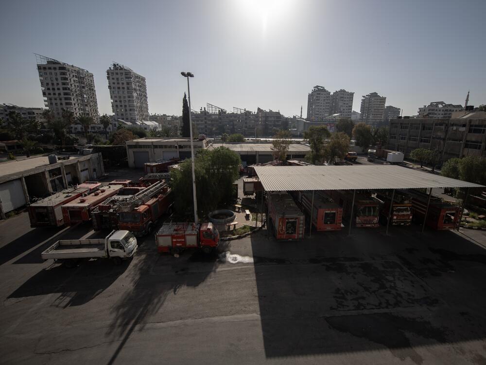 A view of the firehouse in Damascus on March, 31, 2025.