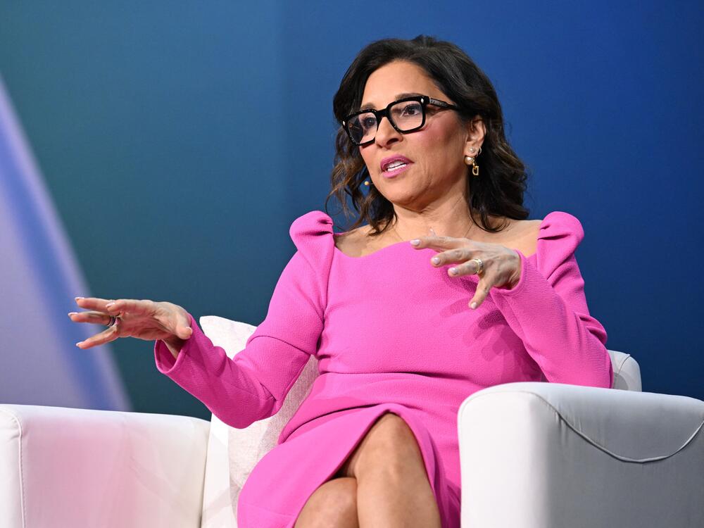 Linda Yaccarino, CEO of X, formerly Twitter, at a trade show in Las Vegas on Jan. 7, 2025. Yaccarino announced Wednesday that she is stepping down from X after two years running the social media platform.
