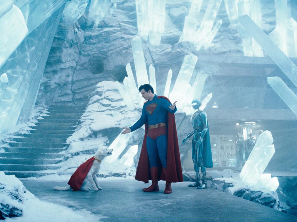 David Corenswet plays Superman in James Gunn's new film.