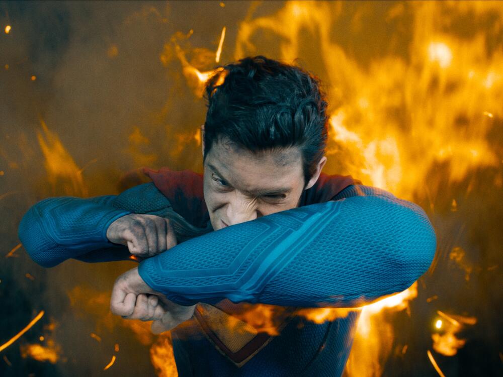 David Corenswet as Superman.