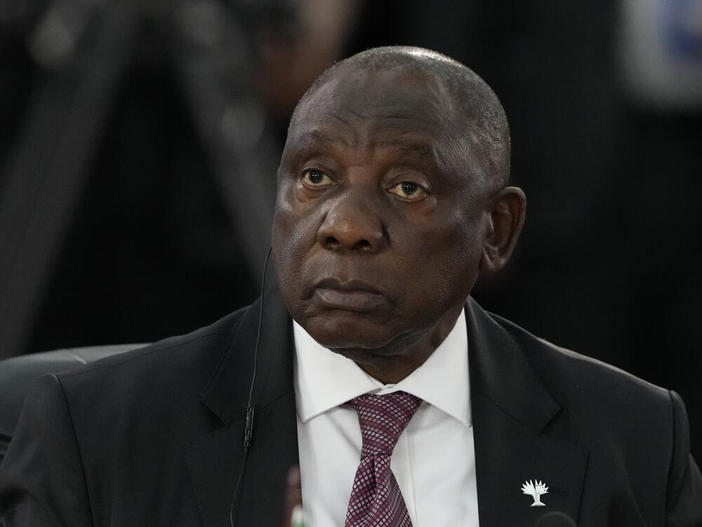 South Africa's President Cyril Ramaphosa at the annual BRICS summit in Rio de Janeiro,  July 6, 2025.