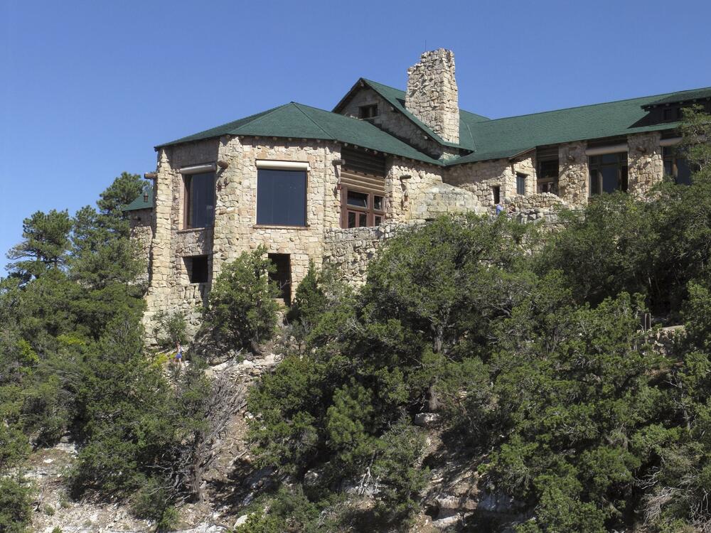 An undated photo shows Grand Canyon Lodge on the North Rim of Grand Canyon, Ariz. A wildfire has destroyed the lodge.