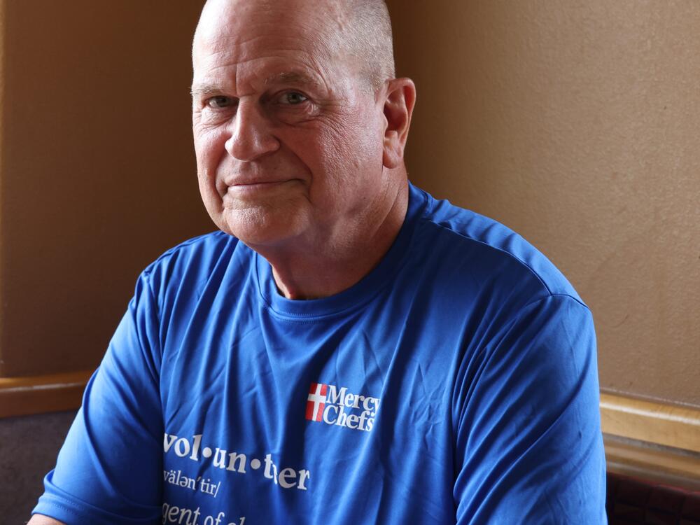 Jim Chiles, mayor of Wimberley, Texas, is photographed at the local Dairy Queen on July 9.
