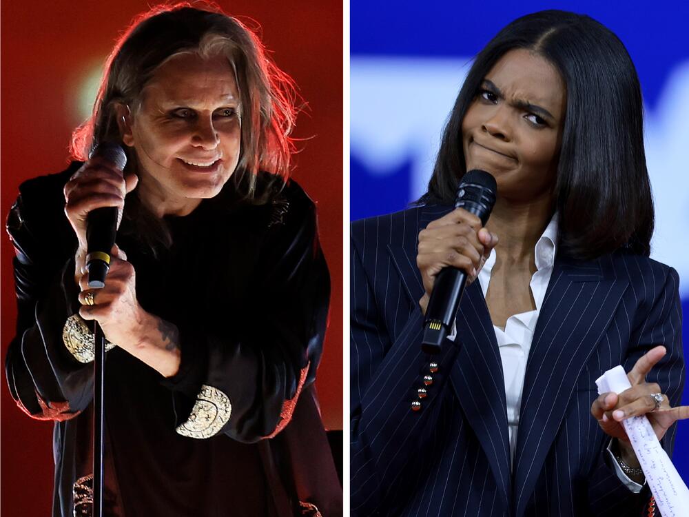 From left: Ozzy Osbourne, Candace Owens, Hulk Hogan.