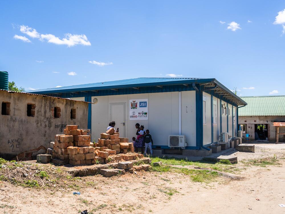 Funded by PEPFAR, this clinic in Kitwe, Zambia, provided medicines for patients who are HIV positive. It closed as a result of U.S. foreign aid cuts earlier this year.