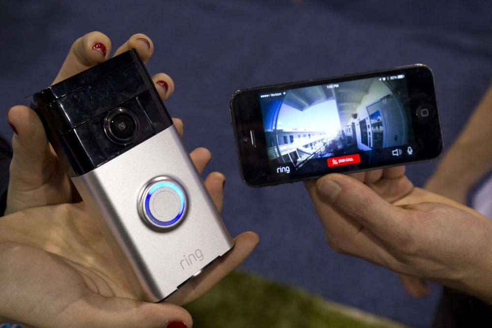 A Ring video doorbell is displayed during the 2015 International Consumer Electronics Show (CES) in Las Vegas, Nevada January 7, 2015. Photo by Steve Marcus/REUTERS