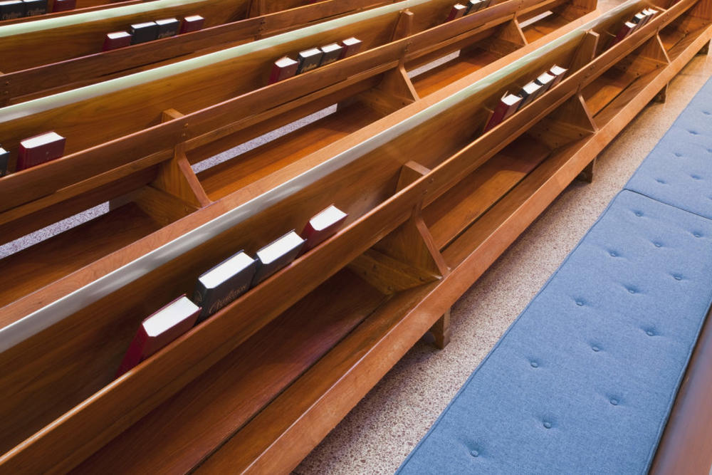 FILE IMAGE: Church Pews. Getty images.