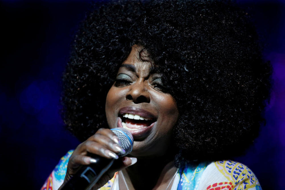 FILE PHOTO: Angie Stone performs during a free tribute concert to the late Aretha Franklin at Chene Park in Detroit, Michigan, Aug. 30, 2018. Photo by Leah Millis/Reuters