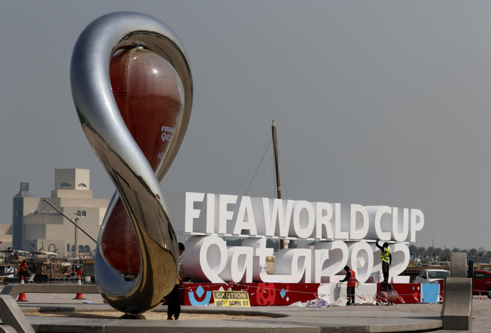 Soccer Football - FIFA World Cup Qatar 2022 Preview - Doha, Qatar - October 26, 2022 General view of signage in Doha ahead of the World Cup REUTERS/Hamad I Mohammed