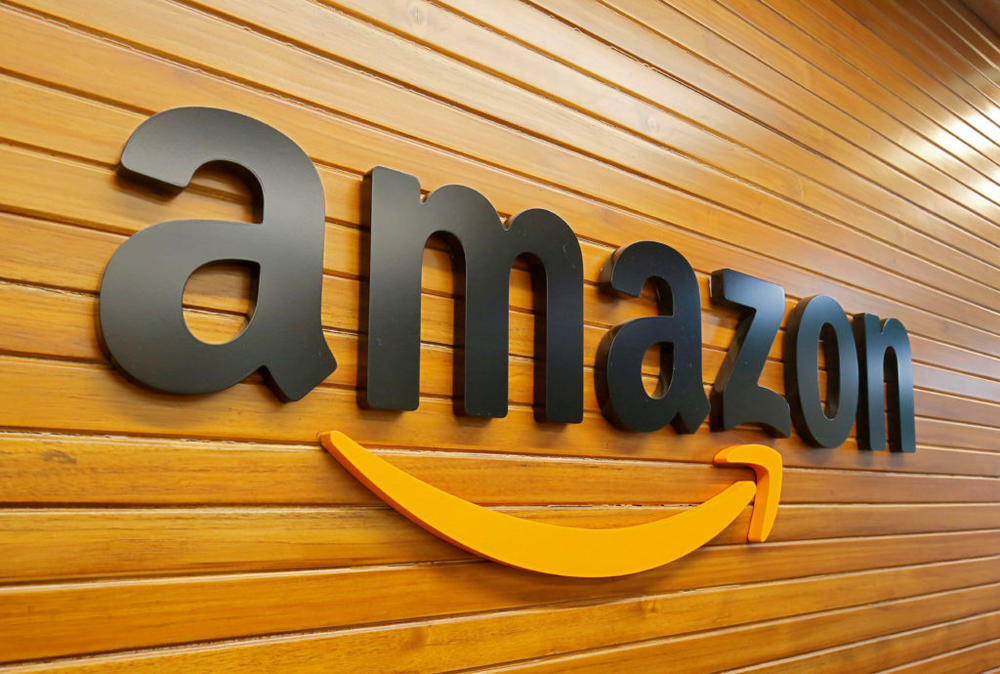 The logo of Amazon is pictured inside the company's office in Bengaluru, India. Picture taken April 20, 2018. Photo by Abhishek N. Chinnappa/REUTERS
