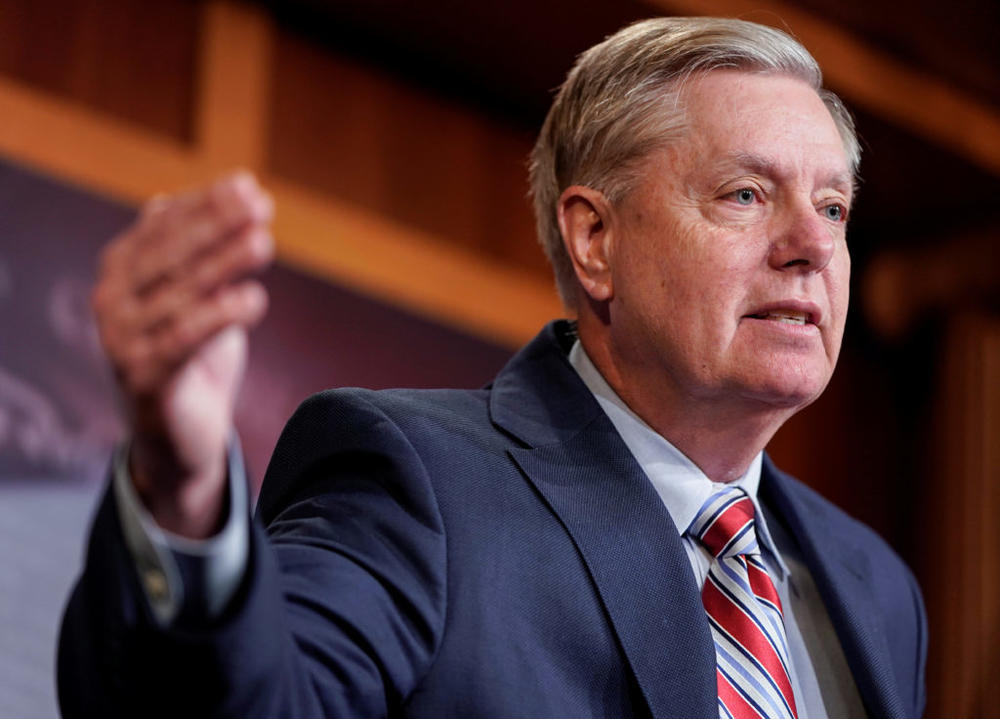 Chairman of the Senate Judiciary Committee Lindsey Graham (R-SC) speaks to the media after Special Counsel Robert Mueller found no evidence of collusion between U.S. President Donald Trump's campaign and Russia in the 2016 election on Capitol Hill in Washington, D.C. Photo by Joshua Roberts/Reuters