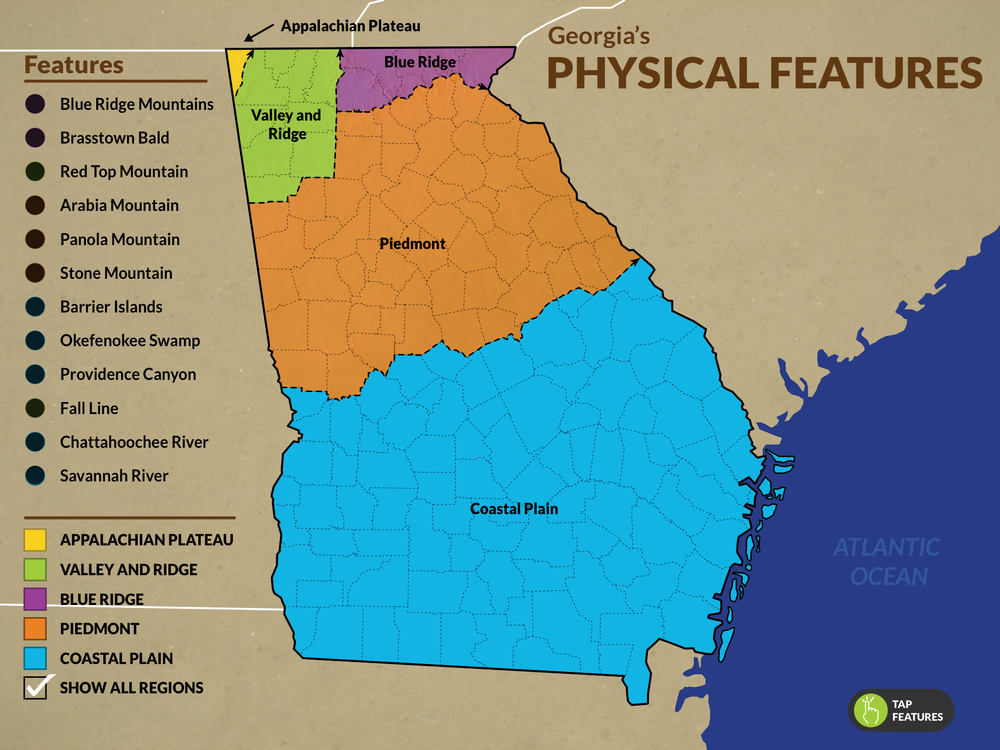 Okefenokee Swamp On Georgia Map