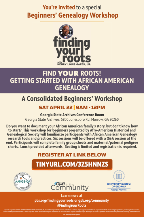 Find Your Roots! Getting Started with African American Genealogy
