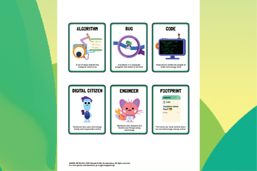 Gasha Go Vocabulary Cards Printable Sheet