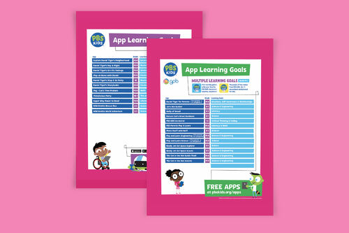 PBS KIDS Games App Learning Goals