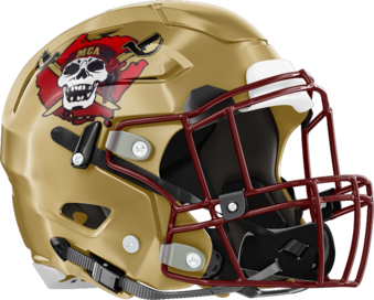 McIntosh County Academy Buccaneers Helmet Right