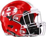 Hawkinsville Red Devils Helmet Right