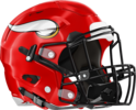 Bacon County Red Raiders Helmet Right