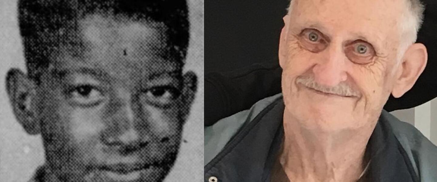 Fred McBrayer (right) was a vocational rehabilitation counselor, and he worked at the high school Charles Oatman (left) attended.