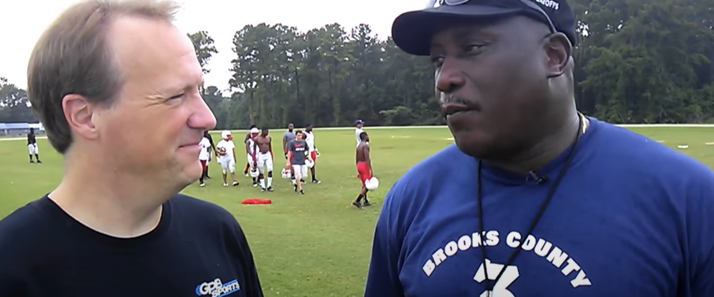 Maurice Freeman, the head football coach of the Brooks County Trojans.