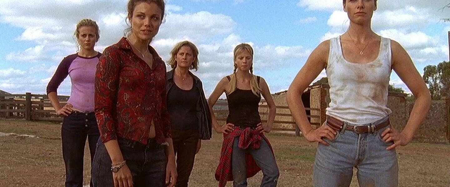 Women working on a ranch.