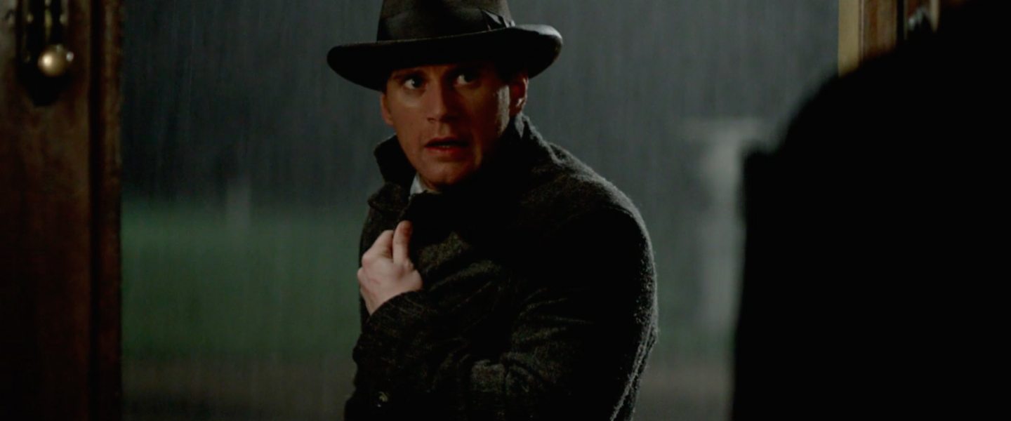 Tom in the rain.
