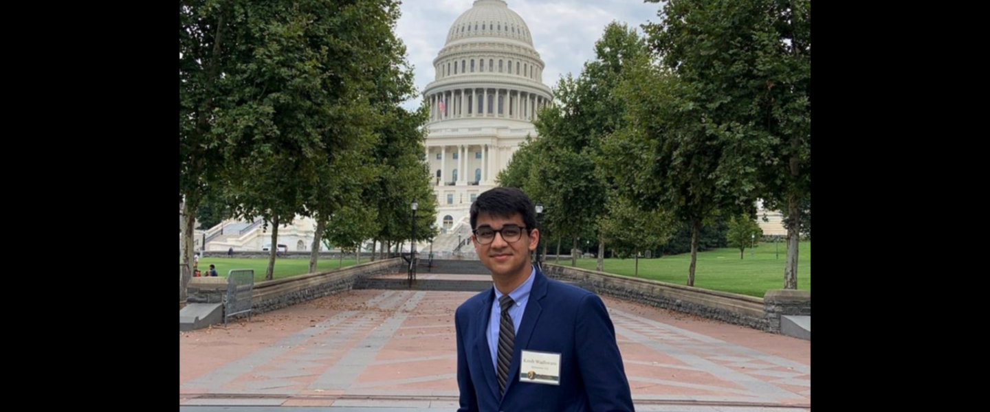 Krish outside US Capitol building