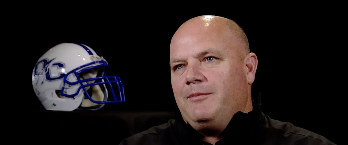 Oconee County Head Coach Travis Noland ahead of his 2019 4A State Championship game.