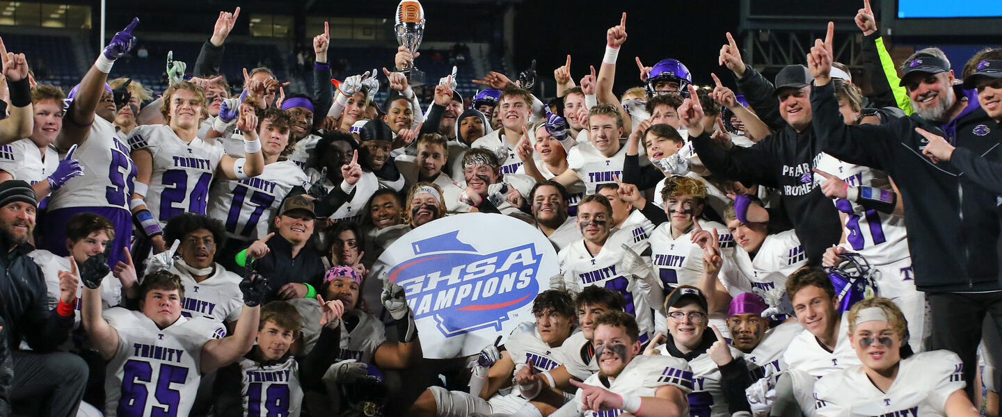 Trinity Christian celebrated their state championship win