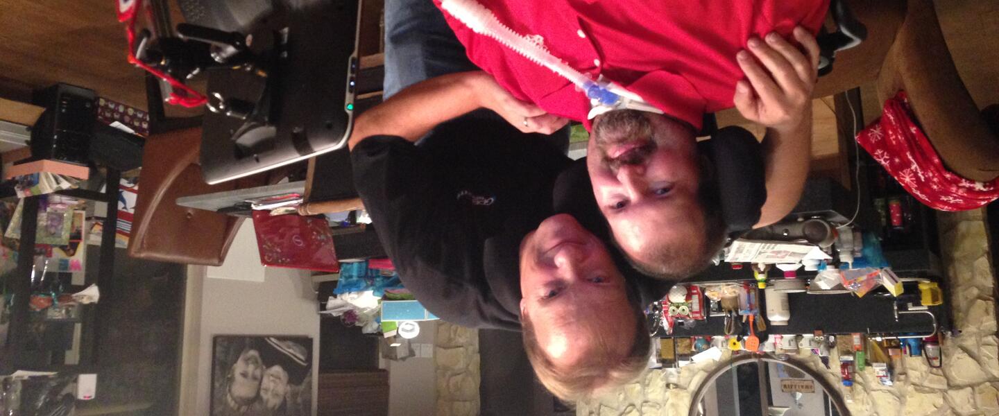 Jeremy Williams at his house with Jon Nelson