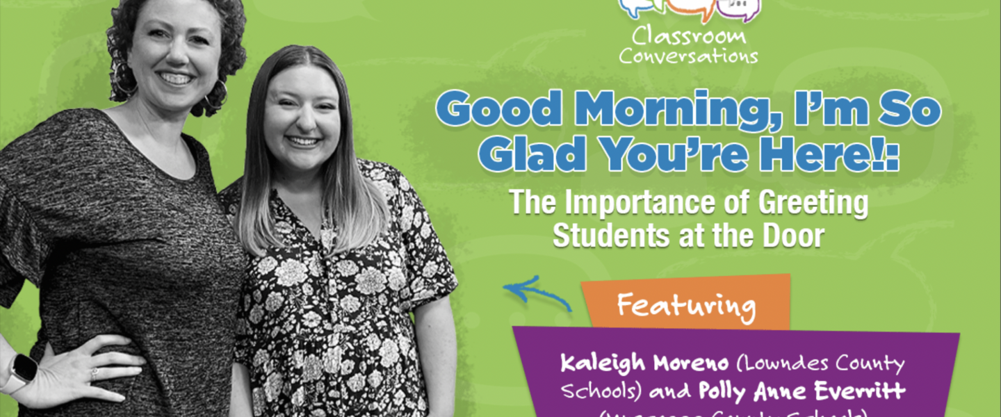 Kaleigh Moreno and Polly Anne Everritt in Classroom Conversations Episode #202