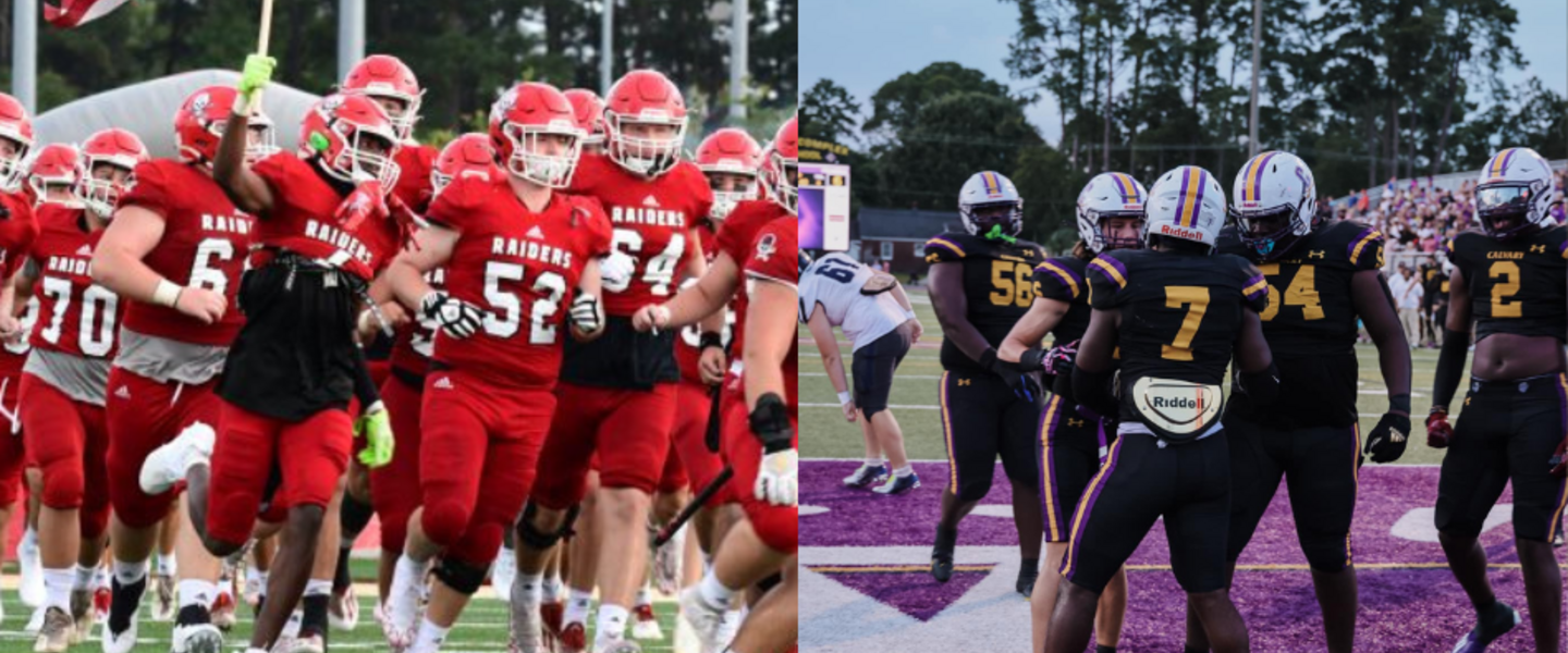 Savannah Christian and Calvary Day Football Teams