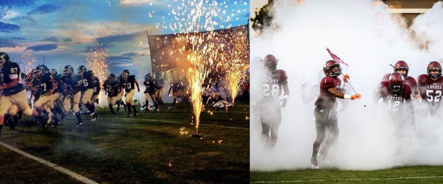 Ware County and Coffee Football Teams