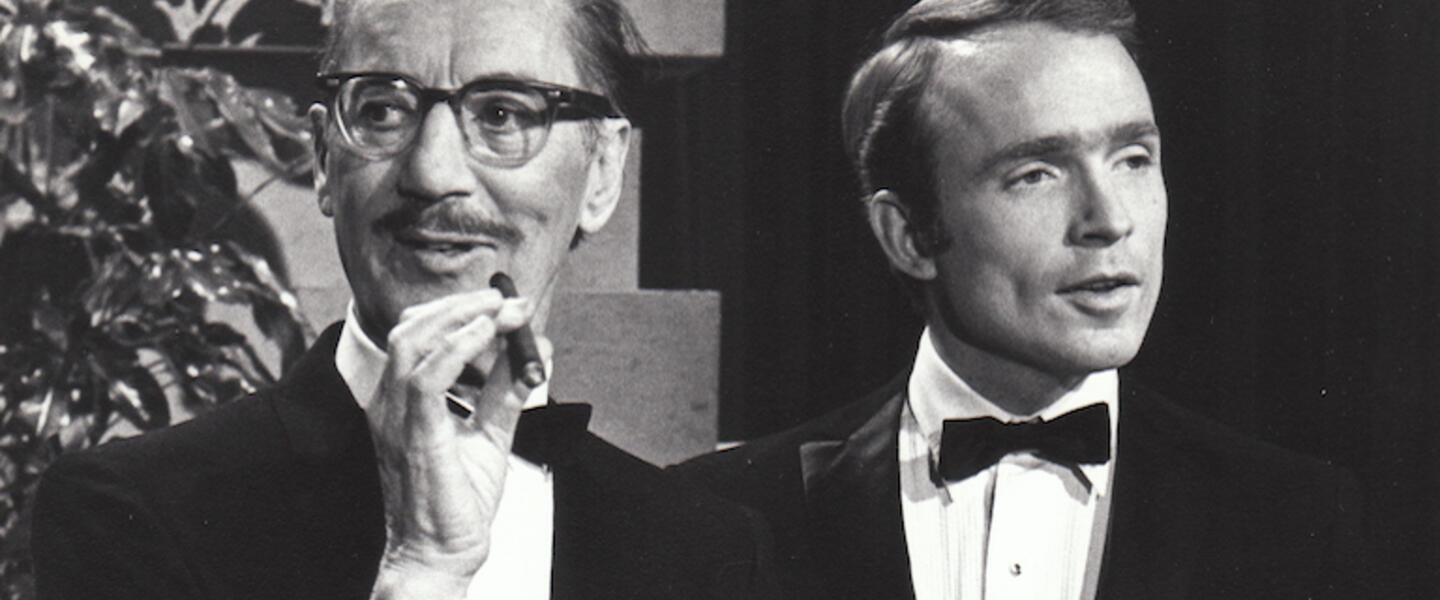 Dick Cavett and his mentor iconic comedian Groucho Marx.
