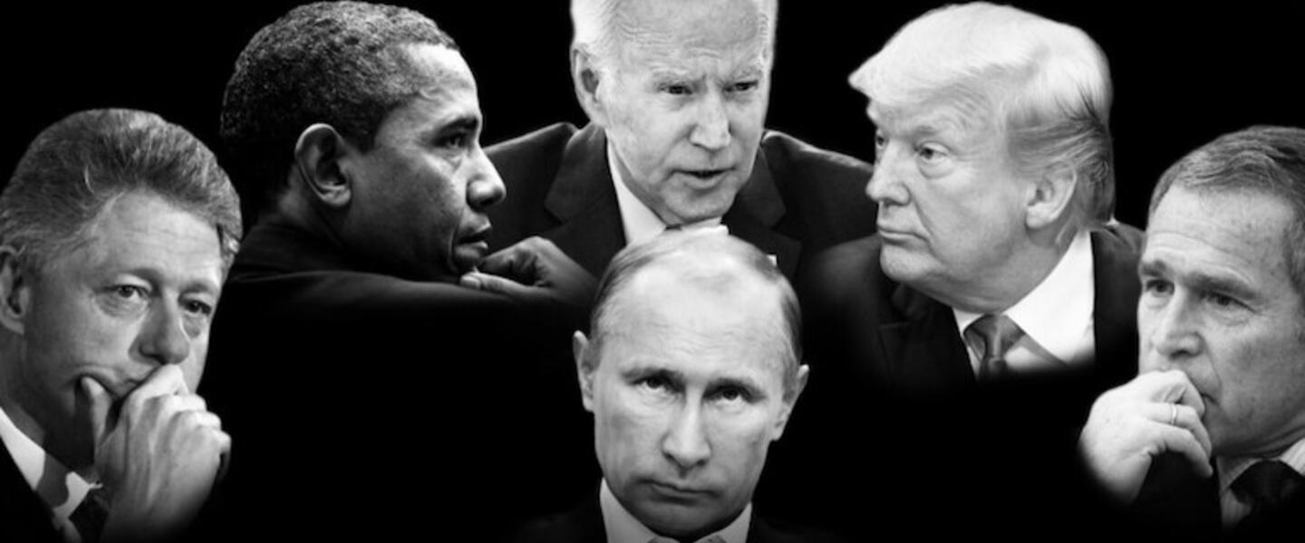 Vladimir Putin and 5 US Presidents