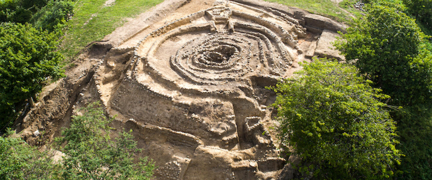 An ancient structure in the Amazon.