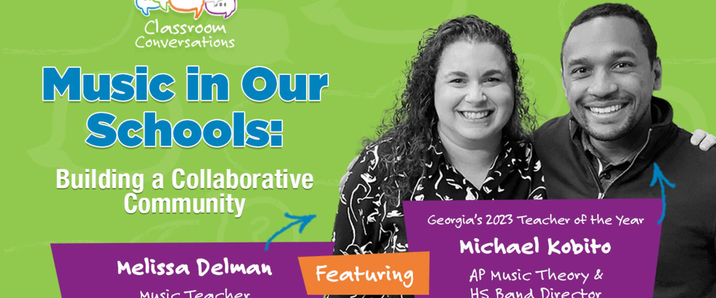 Melissa Delman and Michael Kobito in Classroom Conversations