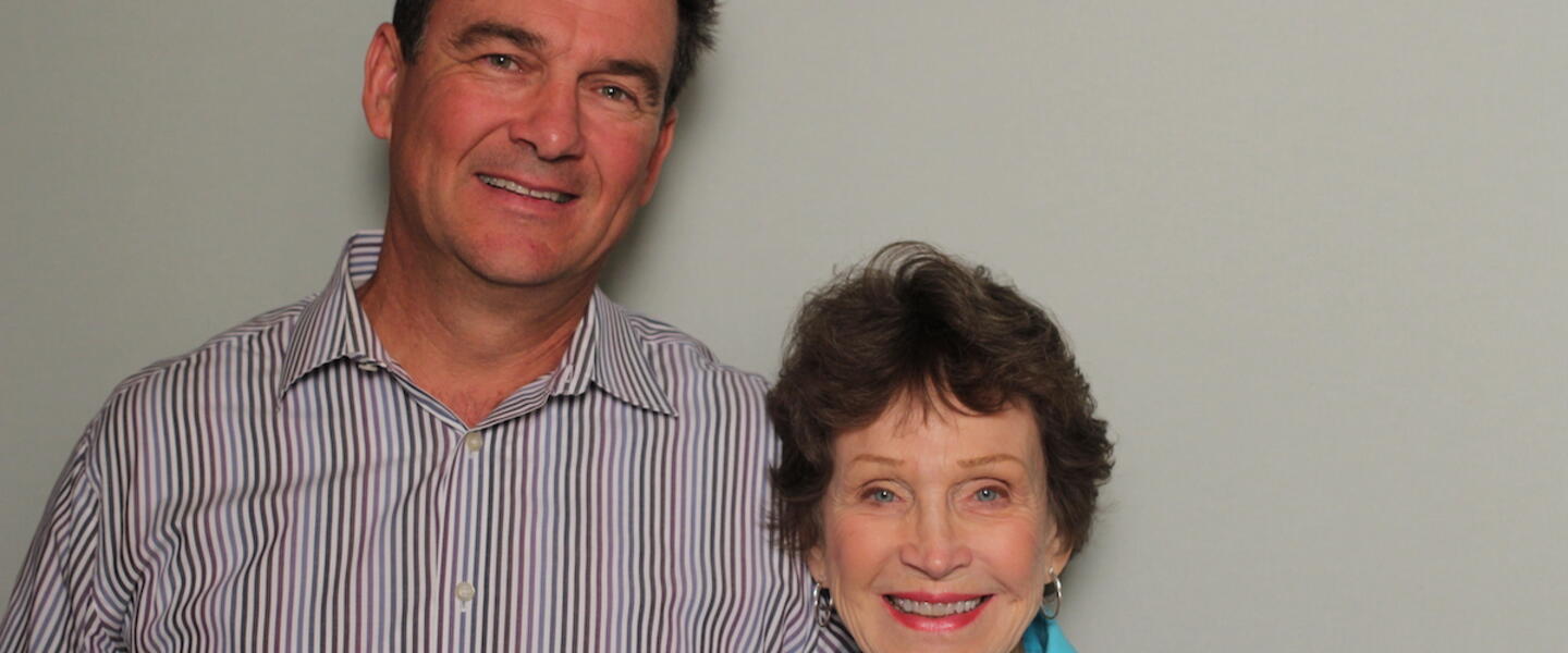Betty Swims (right) and her son Roger Swims of Johns Creek, Ga.