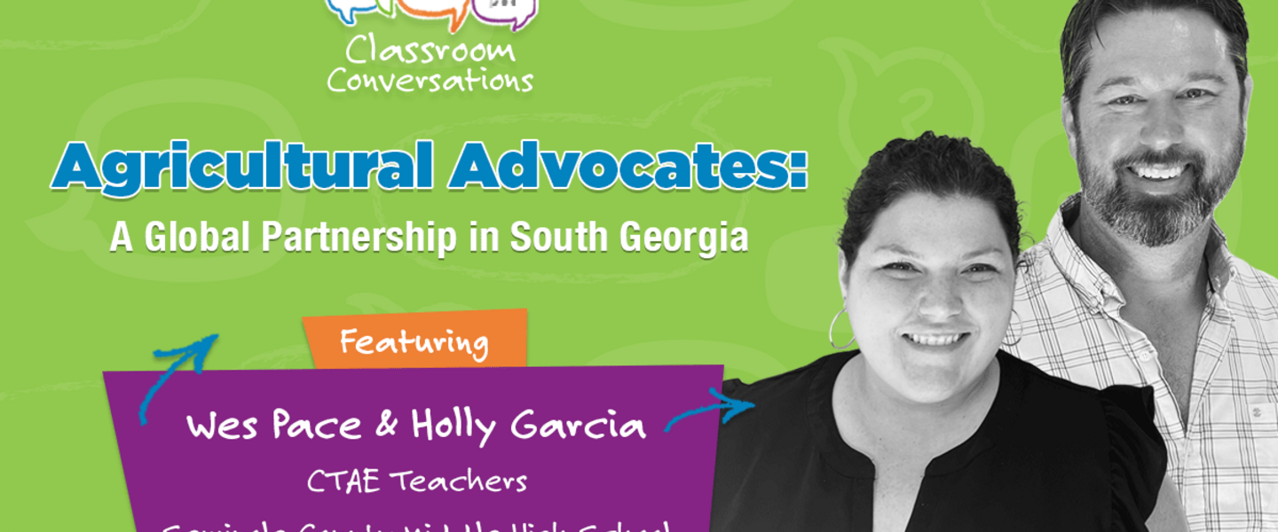 Wes Pace and Holly Garcia in Classroom Conversations