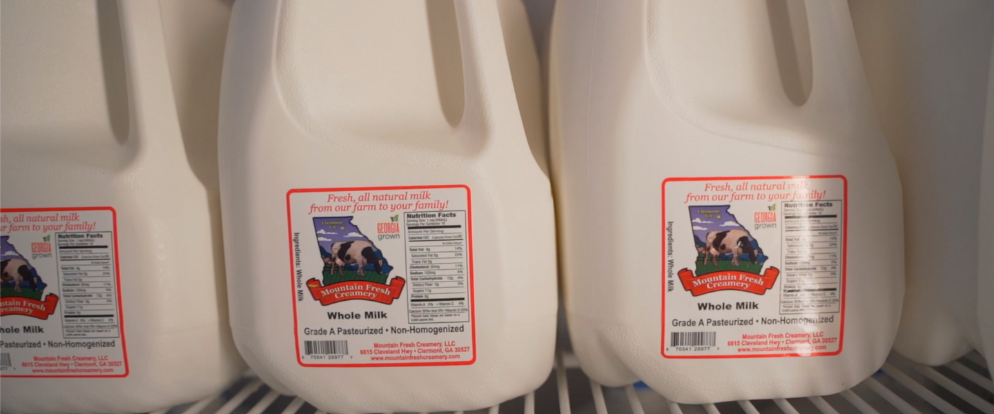 Mountain Fresh Creamery Milk Jugs