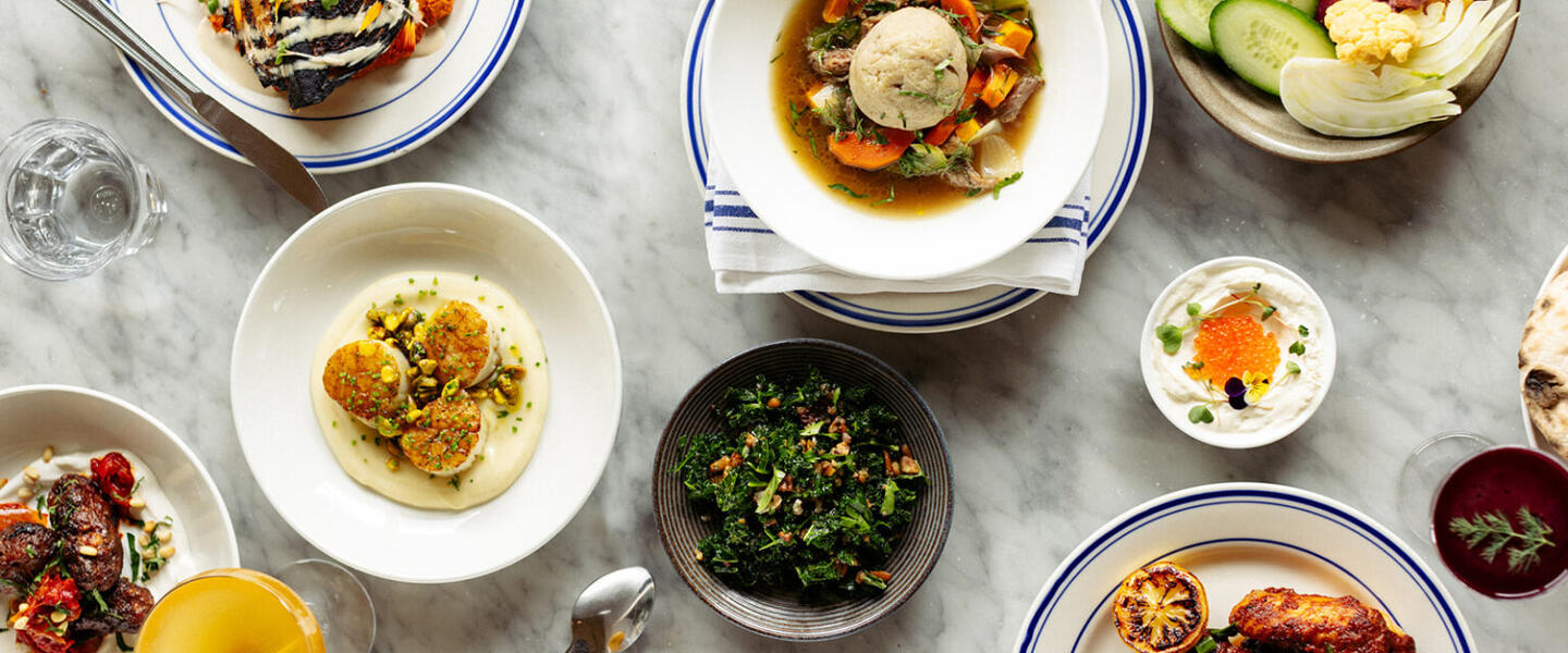 An assortment of dishes from Saba in New Orleans 