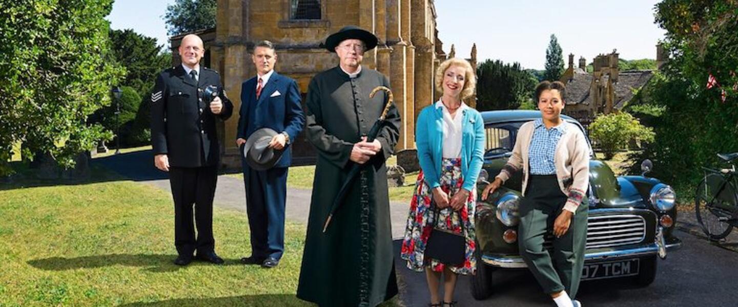 The cast of Father Brown