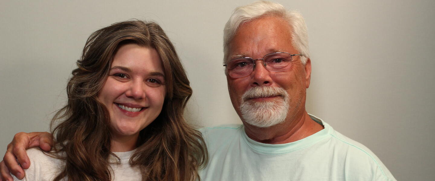 Rachel Nussbaum and her father, Sheldon.
