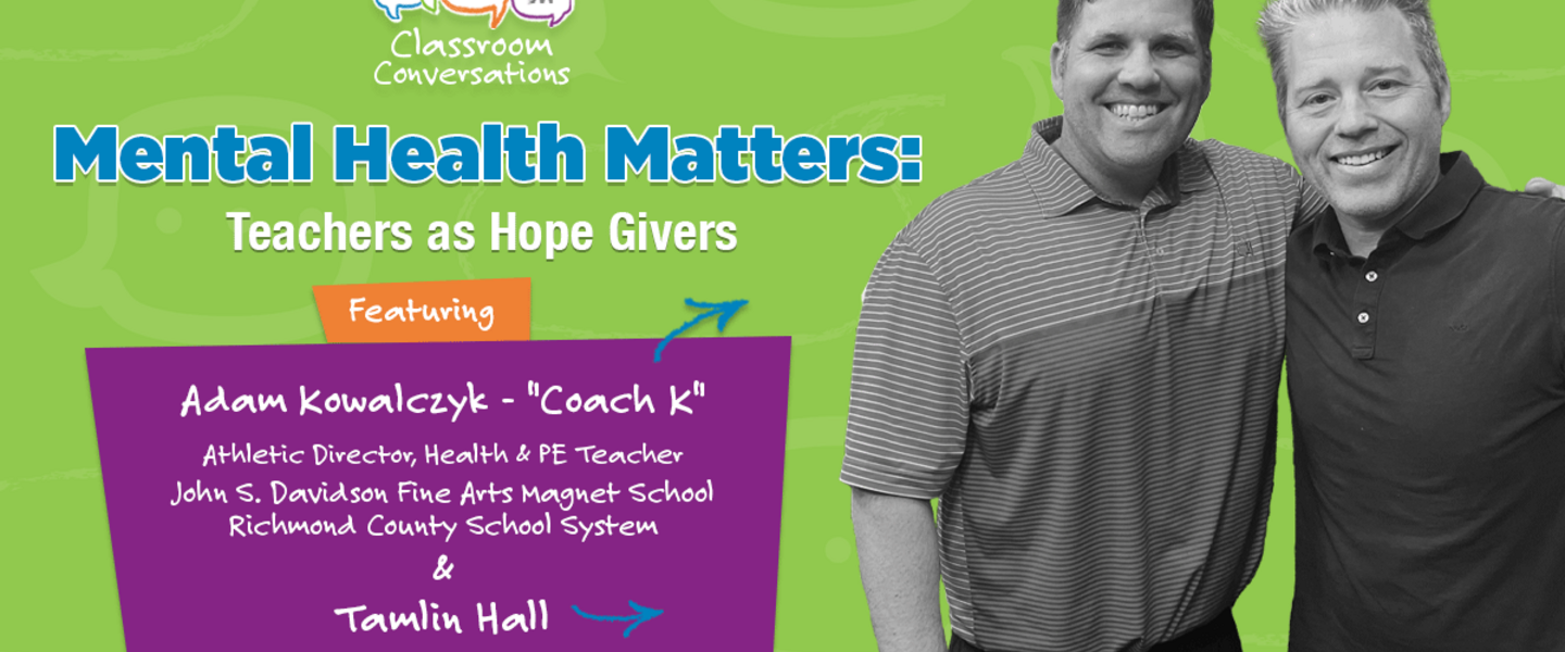 Tamlin Hall and Coach K in Classroom Conversations