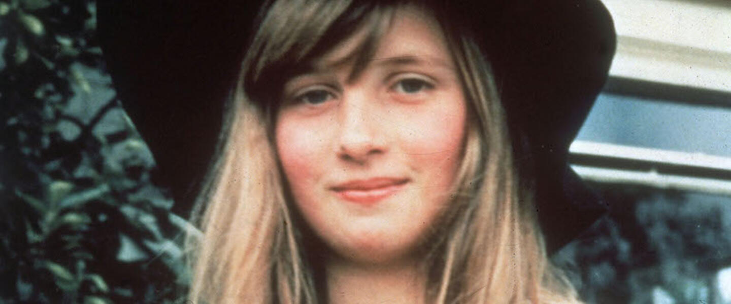 A young Diana Spencer in the 70s