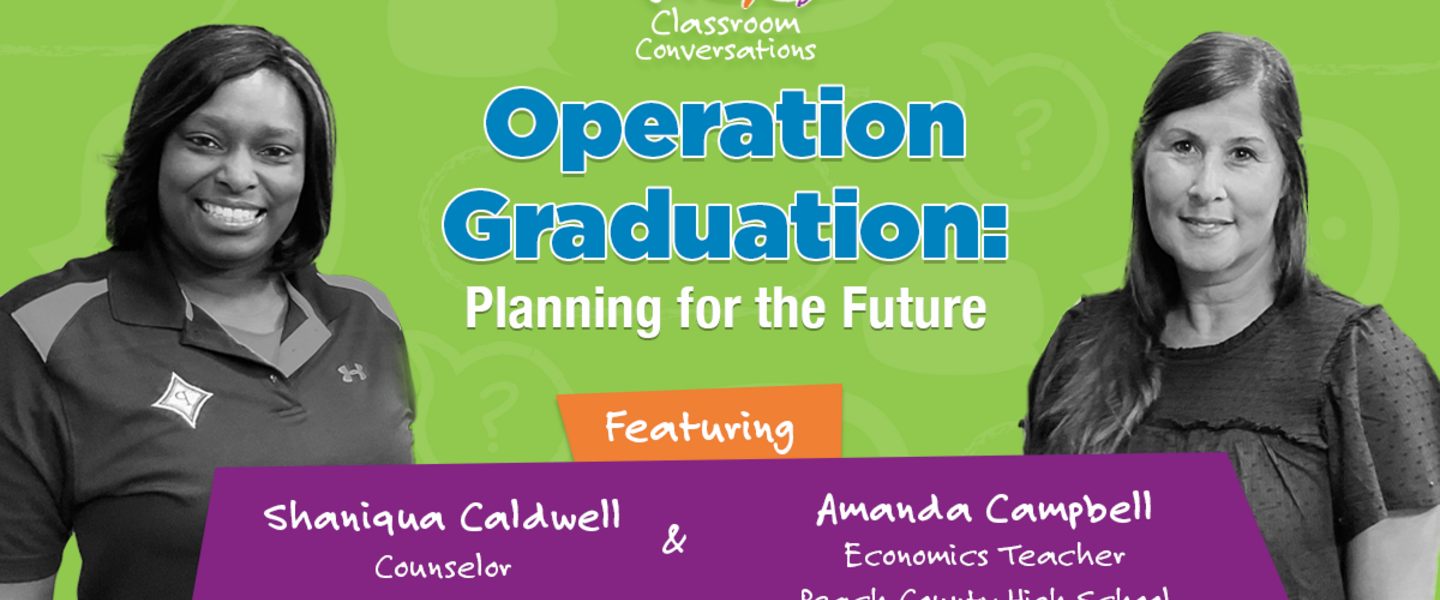 Shaniqua Caldwell and Amanda Campbell in Classroom Conversations